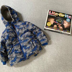 Swiss Tech Winter Jacket Size 5 Boys Winter Warm Plus Lite Brite Toy